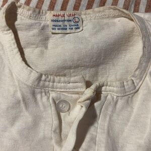 Vintage kids Henley tee by Maple Leaf with pocket